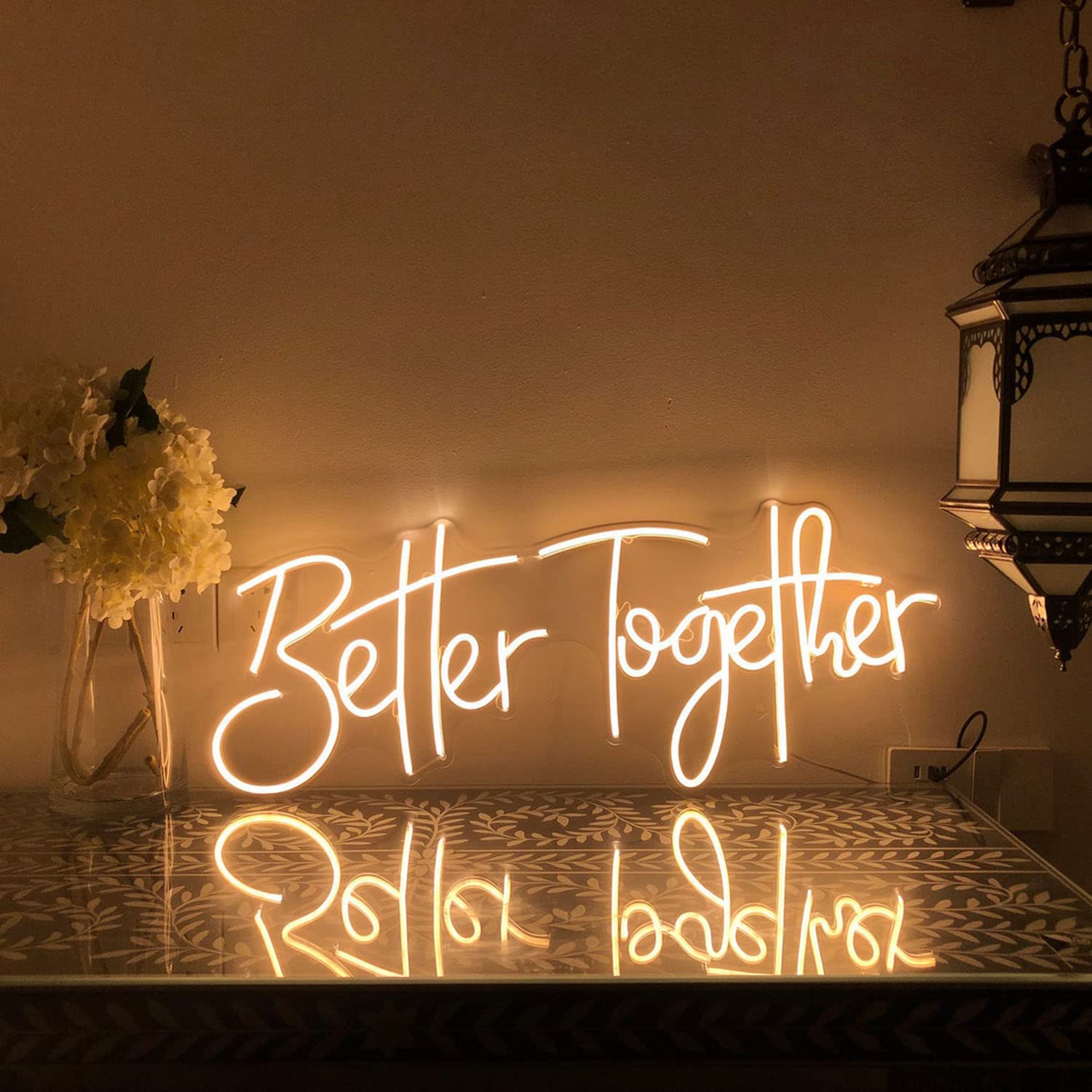 結婚式 ネオンサイン ネオンライト better together Better Together Neon Sign, Warm White Led Neon Light Signs