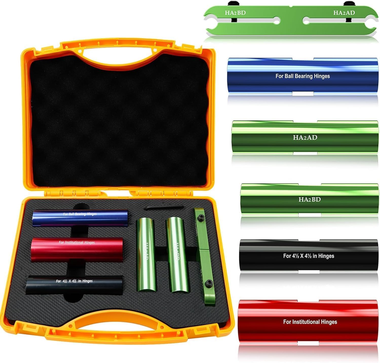 Door Hinge Adjustment Tool Set, 6-Piece Hinge Gap Adjusting Wrench Kit