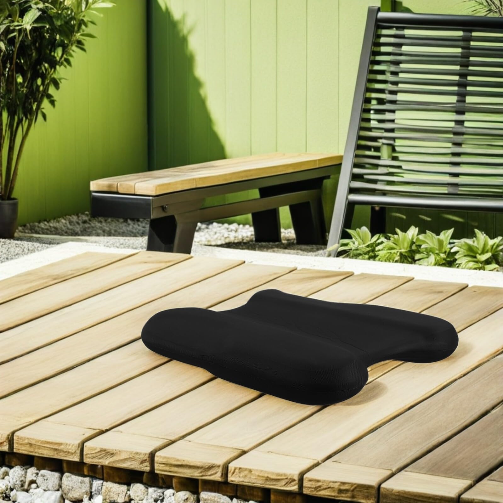 VANZACK Lot de 2 Planches de Natation pour Adultes en EVA Planche de Flottaison Noire de U Légère et Stable pour Entraînement Natation Apprentissage et Exercices en Piscine Intérieure