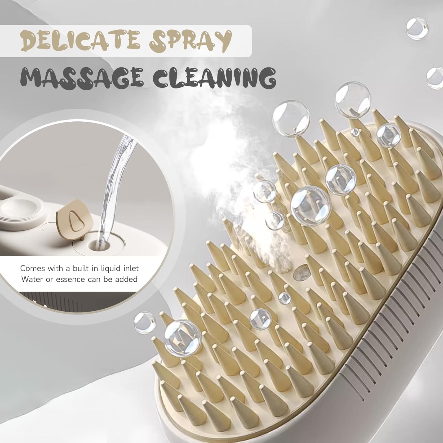 Cat Steam Brush, 3 in 1 Rechargeable Steamy Cat Dog Brush with Spray, Self Cleaning Steam Pet Tools, Multifunctional Cat Grooming Tool for Hair Removal, Massage, and Tangled Fur 6 71v OYUR5rL. AC SL1500