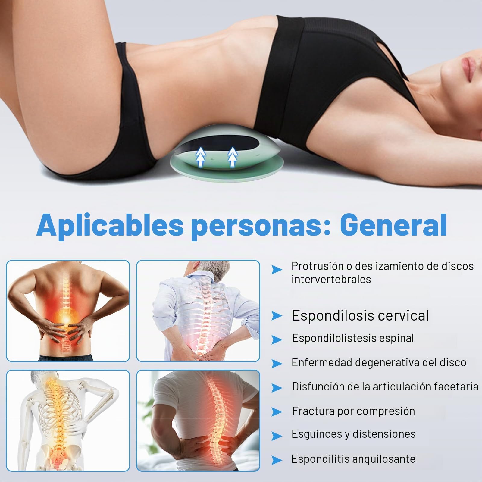 Masaje lumbar eléctrico, dispositivo de tracción lumbar eléctrica