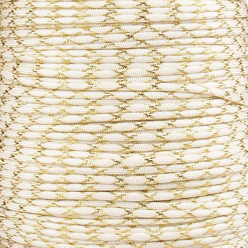 Miniatura 4 de Paracord Planet Cuerda de paracaídas metálica 550 con trazadores brillantes, longitudes de 10, 25, 50 y 100 pies, disponible en rojo, dorado, verde,