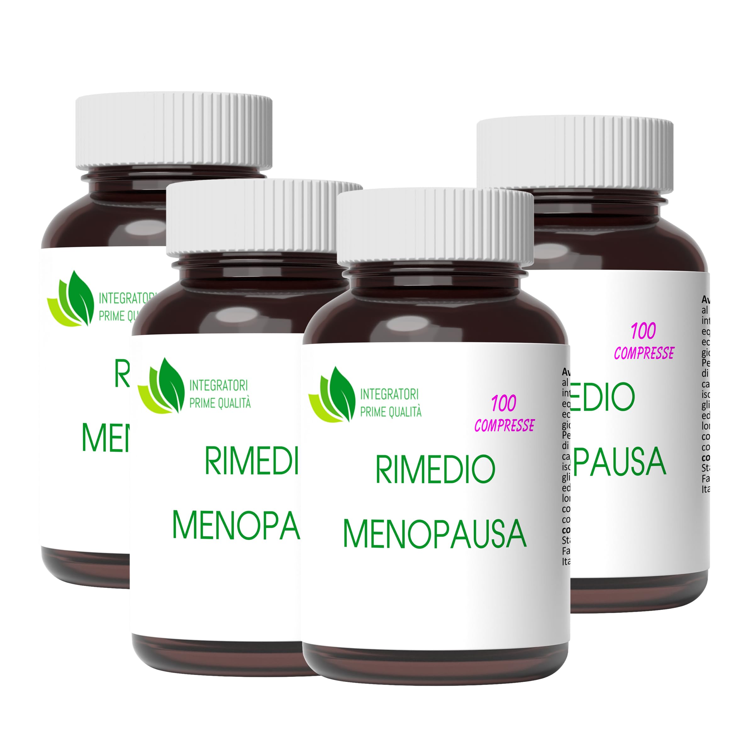 Rimedio Menopausa 400 Compresse - Trifoglio Rosso Agnocasto Cimicifuga Kudzu Moringa Dioscorea Verbena - Isoflavoni Naturali - Controllo della Sudorazione e del Peso, Relax Mentale