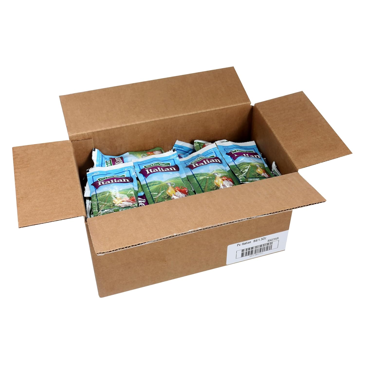 Ventura Foods Hidden Valley Golden Italian Salad Dressing - Individual Zesty Italian Dressing Mix Packets Single Serve, 84 Count 1.5 oz Sachets, Salad Seasoning, Vinaigrette with Spices