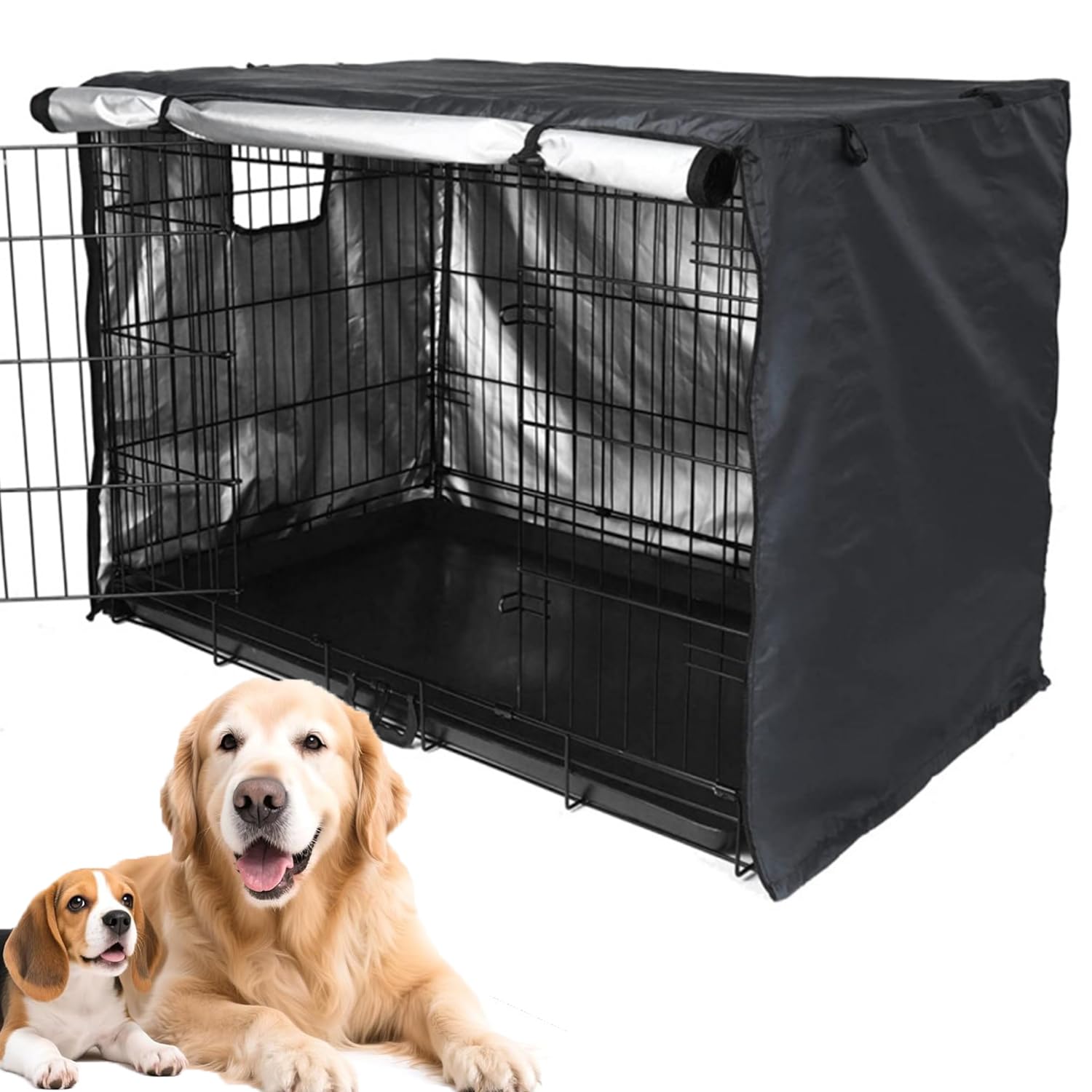 猫☆犬 ケージカバーお問い合わせ Amazon.co.jp: Lyyxjsltd 犬用ケージカバー 犬猫用 防音 犬 ケージ