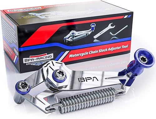 BPARacing Motorcycle Chain Slack Adjuster Tool - Innovative Chain Tensioning Tool For Easy, Quick & Precise Chain Slack Adjustment- Slack Setter