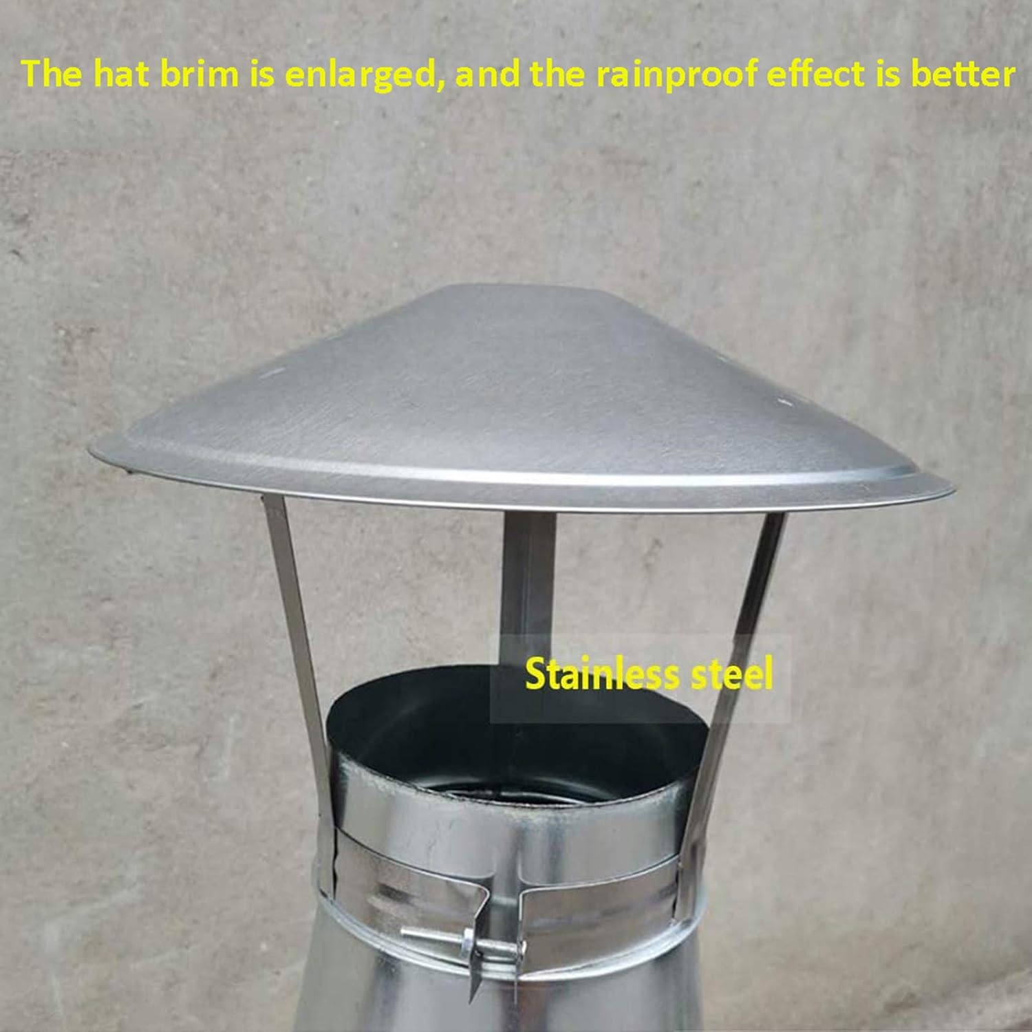 Chimney Cowl Chimney Cap Chimney Rain Cap, Wind Cap, Stainless Steel Exhaust, Vent Cap, Chimney Cover, Earth Stove, Fireplace, Chimney Cover, Hoop