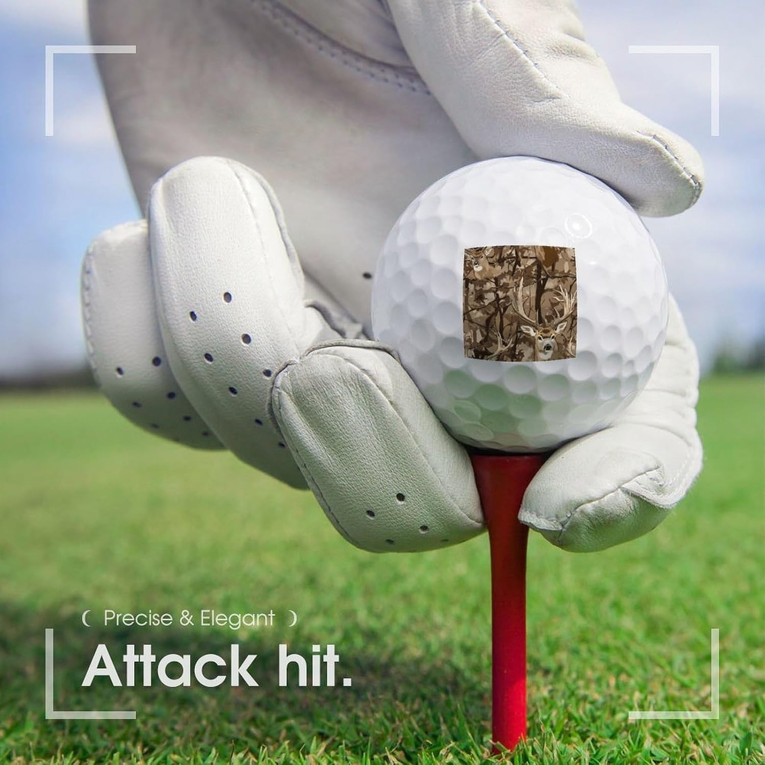 Deer Camouflage Hunting Standard Golf Balls Performance Golf Distance Ball Gift for Golfers