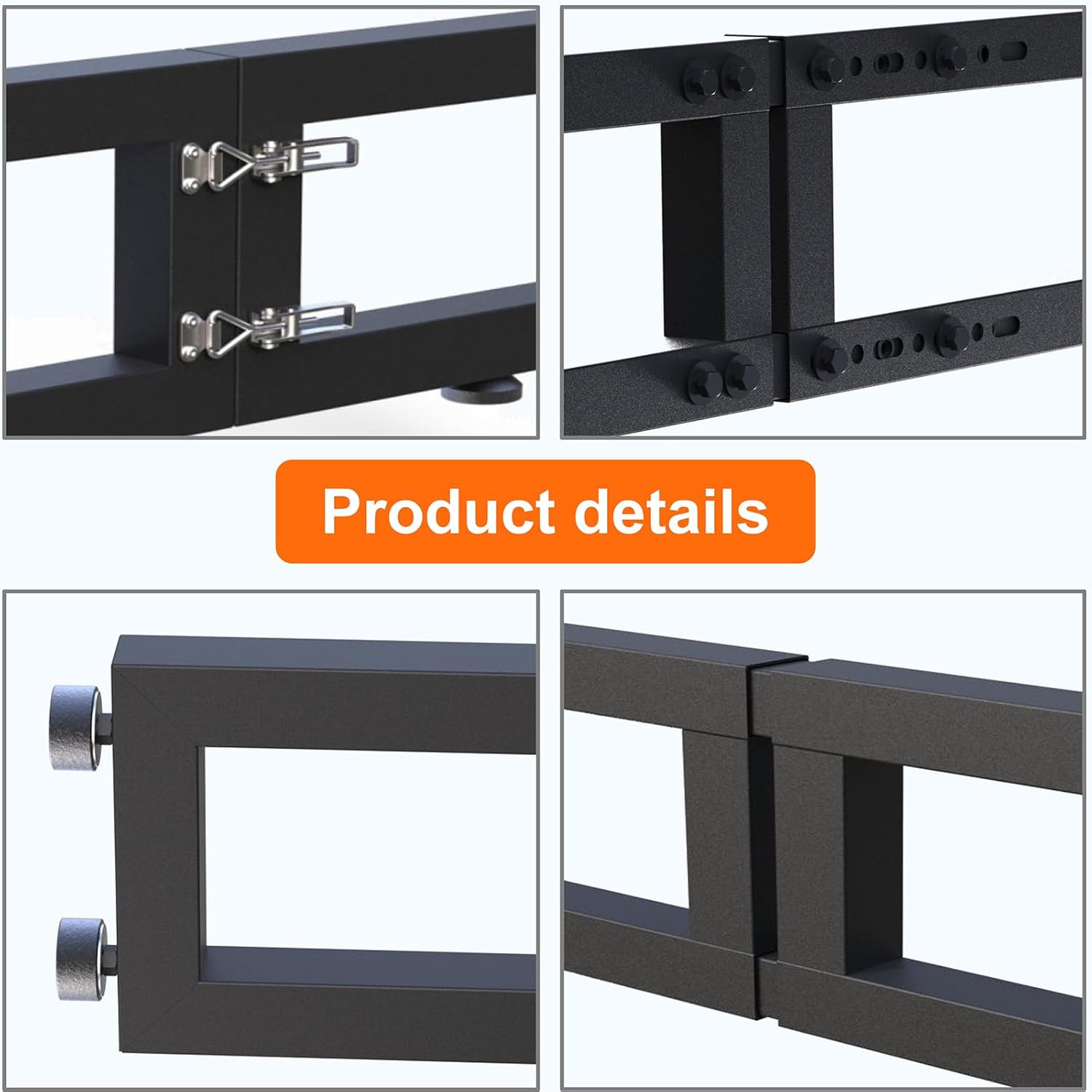 Truck Bed Cargo Divider for Full Size Truck, Compatible with Silverado,F150,F250,Sierra 1500,Titan,Foldable,No Drilling