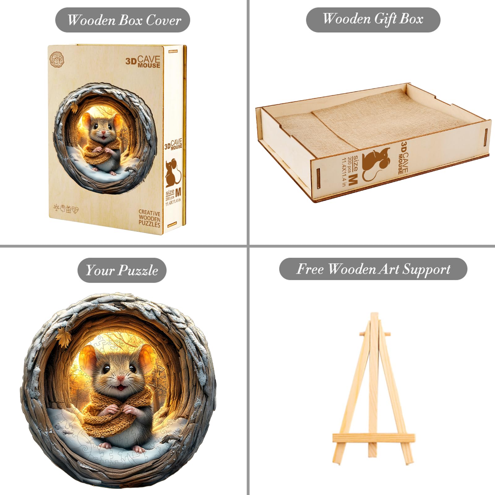 Houten puzzel voor volwassenen, mechanische draak-2 houten puzzel