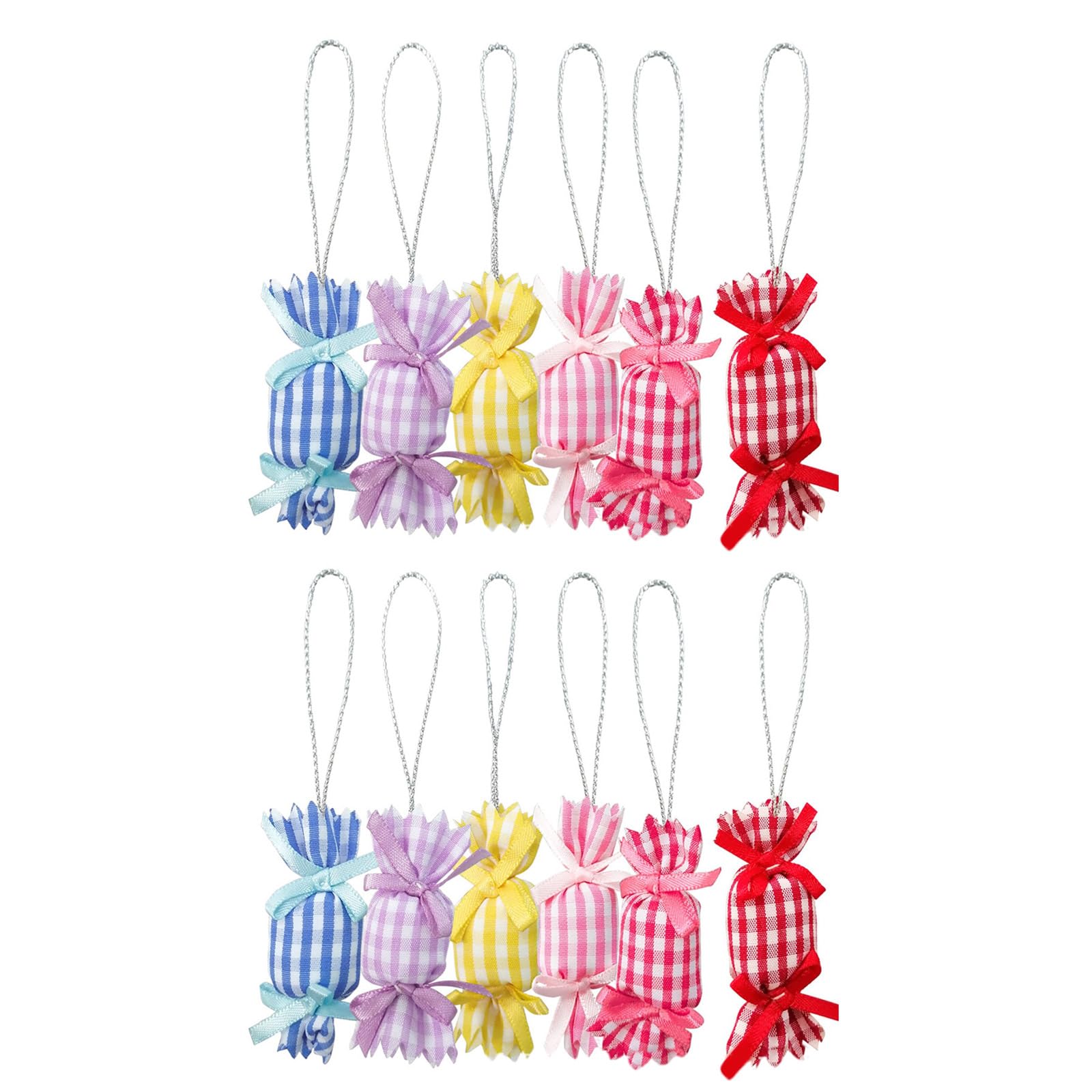 Elnwnnkc 12pcs Christmas Candy Cane Pendants XmasTree Hanging Decoration for Home New Year Gifts Indoor Outdoor Holiday Ornaments Christmas Ornament Set