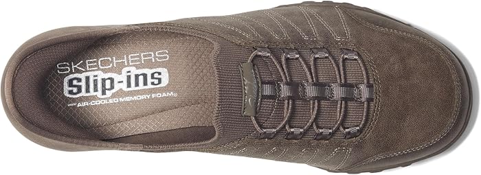 Женские кроссовки Skechers Breathe Easy - Home Body, цвет: Серо-коричневый — фото 5