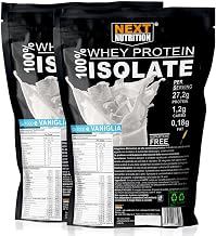 Next Whey Isolate Protein Powder – 2 kg Vanilla – Gym Supplements for Recovery and Increase of Muscle Mass – 100% Protein Isolate – Whey Protein Isolate Made in Italy