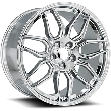 FR 401 20 inch Custom Alloy Rim for C8 Zo6 Corvette Replica Wheel 20"x11" Chrome - Offset 52mm | 401011522001F