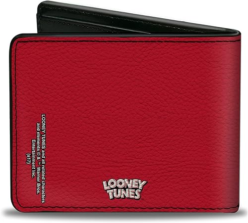 Vista 2 de Buckle-Down Mens Buckle-Down Pu Bifold - Bi-fold Gossamer Eyes CU RojoNegroBlanco Bi Fold Wallet, multicolor, 4.0 x 3.5 US, Varios
