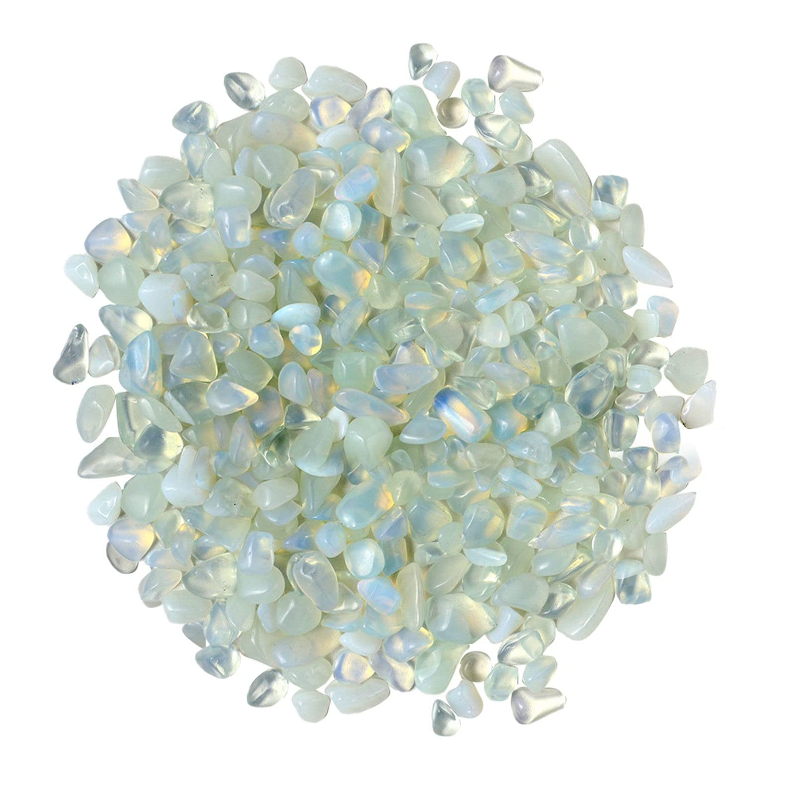 Natural Mixed Quartz Crystal Stones 100g 5-7mm Gravel for Terrarium Aquarium Succulent Potting Craft Jewelry Making Energy Home Décor (W, One Size)