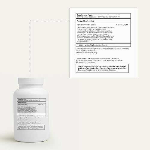 Miniatura 3 de Perelel Probiótico diario, suplemento para mujer con 10 mil millones de UFC, apoya la salud vaginal y digestiva diaria, sin soja y gluten, sin OMG,