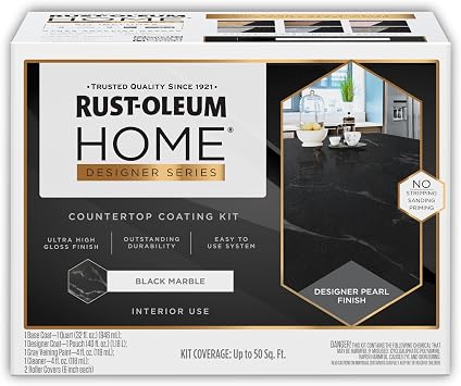 Rust-Oleum Home Marble Black Countertop Coating Kit