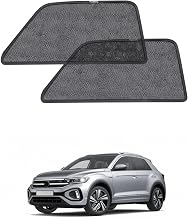 Car Sun Shades for VW T-ROC (2018-2024) Rear Side Window Breathable UV Protection Thermal Insulation Double Effect Protection Baby Pets 2 Pack