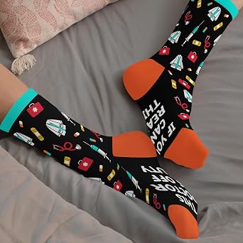 FOURSTUFF Christmas Dentist Firefighter Nurse Teacher Pilot Police Bus Driver Boss Doctor Nutcracker Socks - Jobs Socks