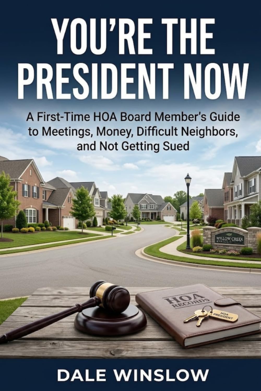 You're the President Now: A First-Time HOA Board Member's Guide to Meetings, Money, Difficult Neighbors, and Not Getting Sued: Everything Nobody Tells You Before Your Name Goes on the Ballot