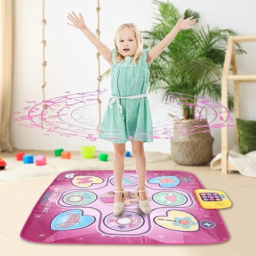 Miniatura 6 de Alomejor Tapete de baile portátil rosa púrpura para bailar en el suelo, tapete de baile, tapete de baile para ejercicio, fitness, juegos para regalo