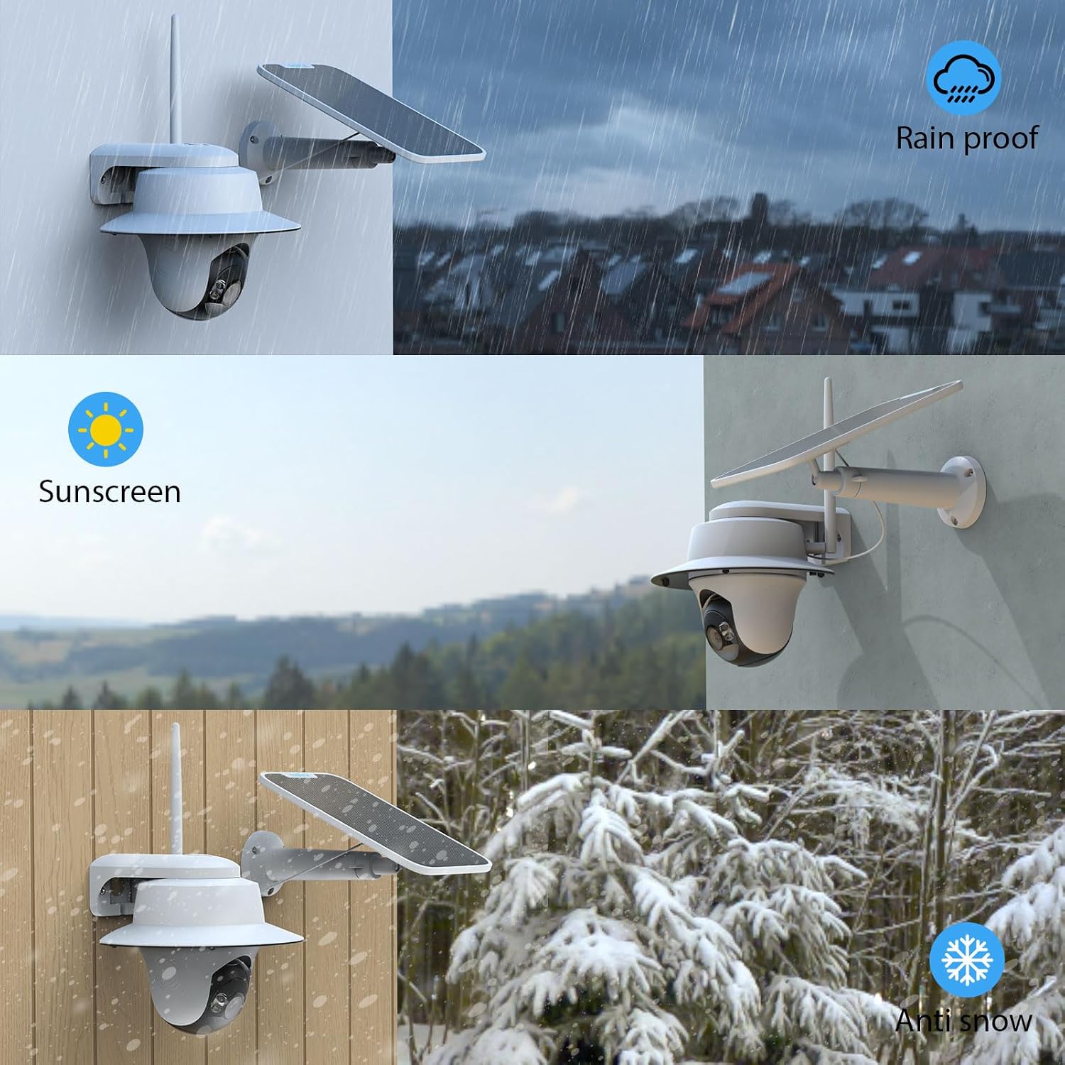 Sun Rain Shade Camera Cover for Reolink Argus PT 3MP,4K/8MP,5MP/2K,4MP/2K,Reolink Go PT Ultra Security Camera(Incompatible：REOLINK First 4K Solar Security Cameras Wireless Outdoor)