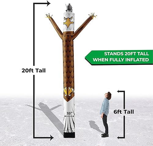 Miniatura 102 de LookOurWay Air Dancers Inflatable Tube Man Attachment - Wacky Waving Inflatable Dancing Tube Guy for Business Promotion - Blower Not Included