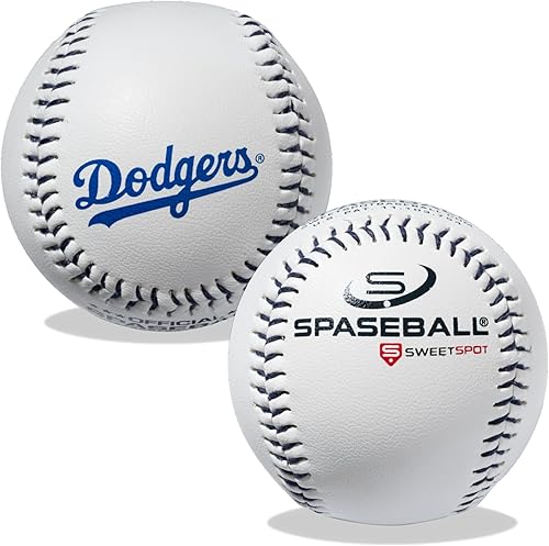 SweetSpot - Juego de 2 pelotas de béisbol de plástico con licencia oficial de la MLB, juego de 2 pelotas de béisbol para jóvenes, niños,