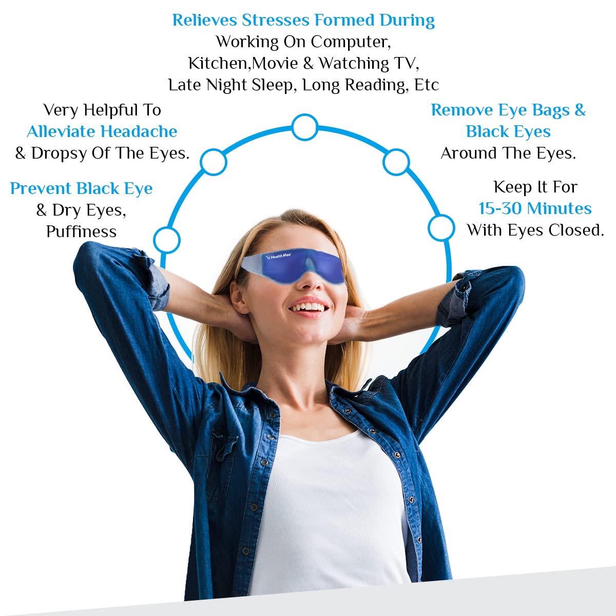 Health Max Tm Relaxing Gel Eye Mask, 1 Count Health Max Tm Relaxing Gel Eye Mask, 1 Count