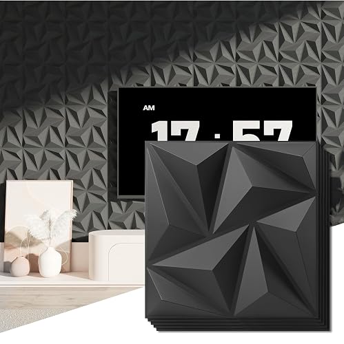Art3d 3D Wall Panels 100 Pack, 11.8" x 11.8" (97