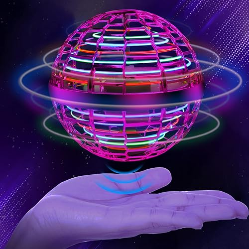 Bola voladora, bola mágica de orbe volador, juguete de orbe de mosca de nebulosa elevada, juguete giratorio volador de orbe espacial, mini drones