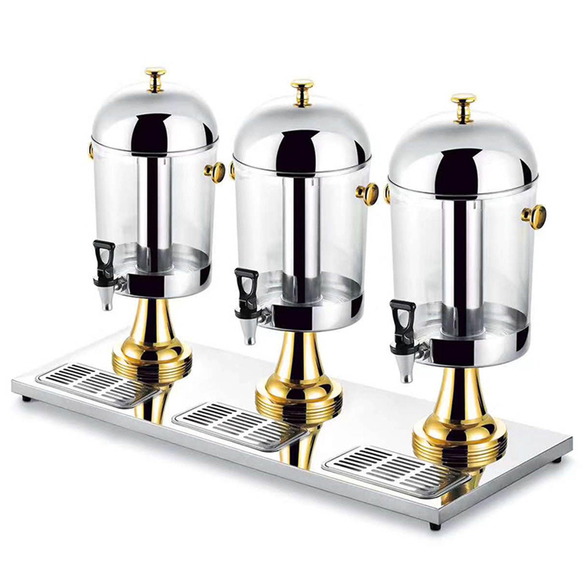 Dispensador de bebidas comercial, dispensador de bebidas de acero inoxidable de 24 L para fiestas, bufés de desayuno y bares, ideal para hoteles y eventos de catering