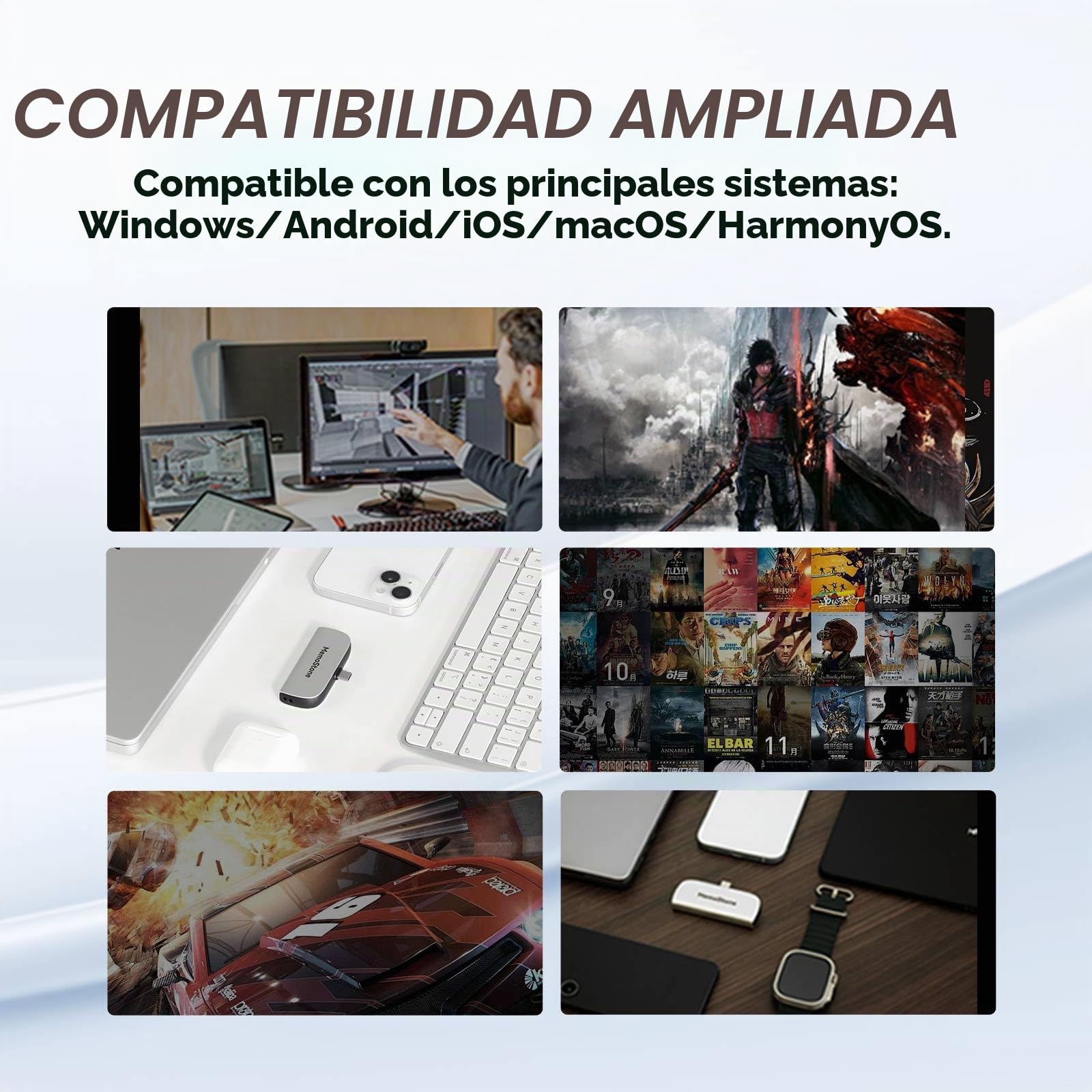 KingSpec MemoStone - SSD externo portátil USB-C de 2 TB de 2000 MB/s, unidad de estado sólido de alta velocidad con interfaz USB 3.2 Gen2x2 de 20 Gb/s, compatible con iPhones/tabletas/portátiles de