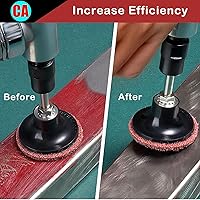 Vista 5 de 31 piezas disco de acondicionamiento de superficie de 3", discos de lijado de cambio rápido con soporte de vástago de 1/4" para amoladora