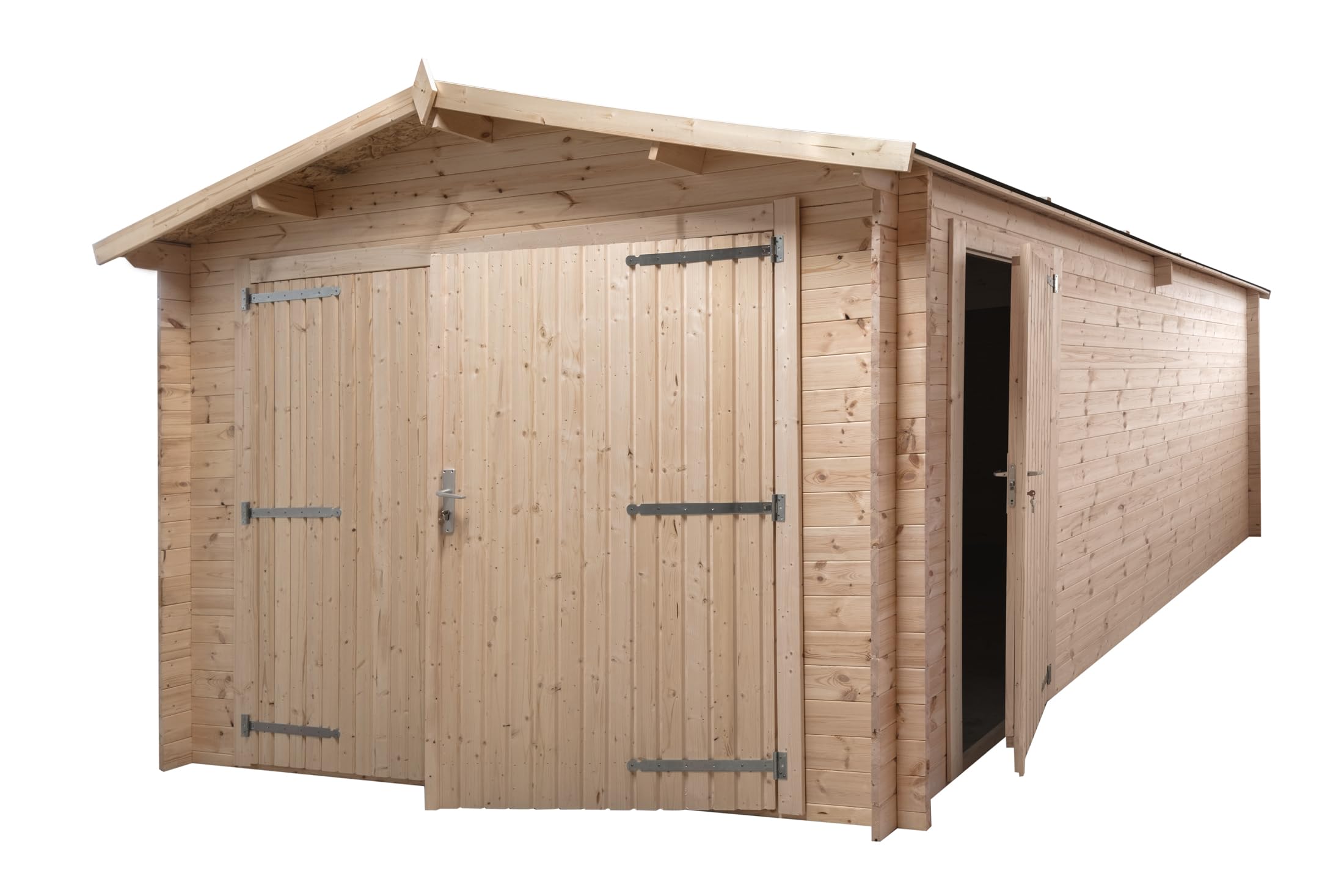 Garage en Bois, EP 28mm, Surface utile 17.42m², INT013