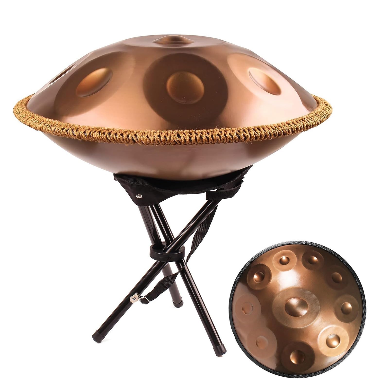 ハンドパン ドラム 10音 D小調 432Hz Amazon | ハンドパン 432Hz 440Hz スチール ハンド ドラム 楽器