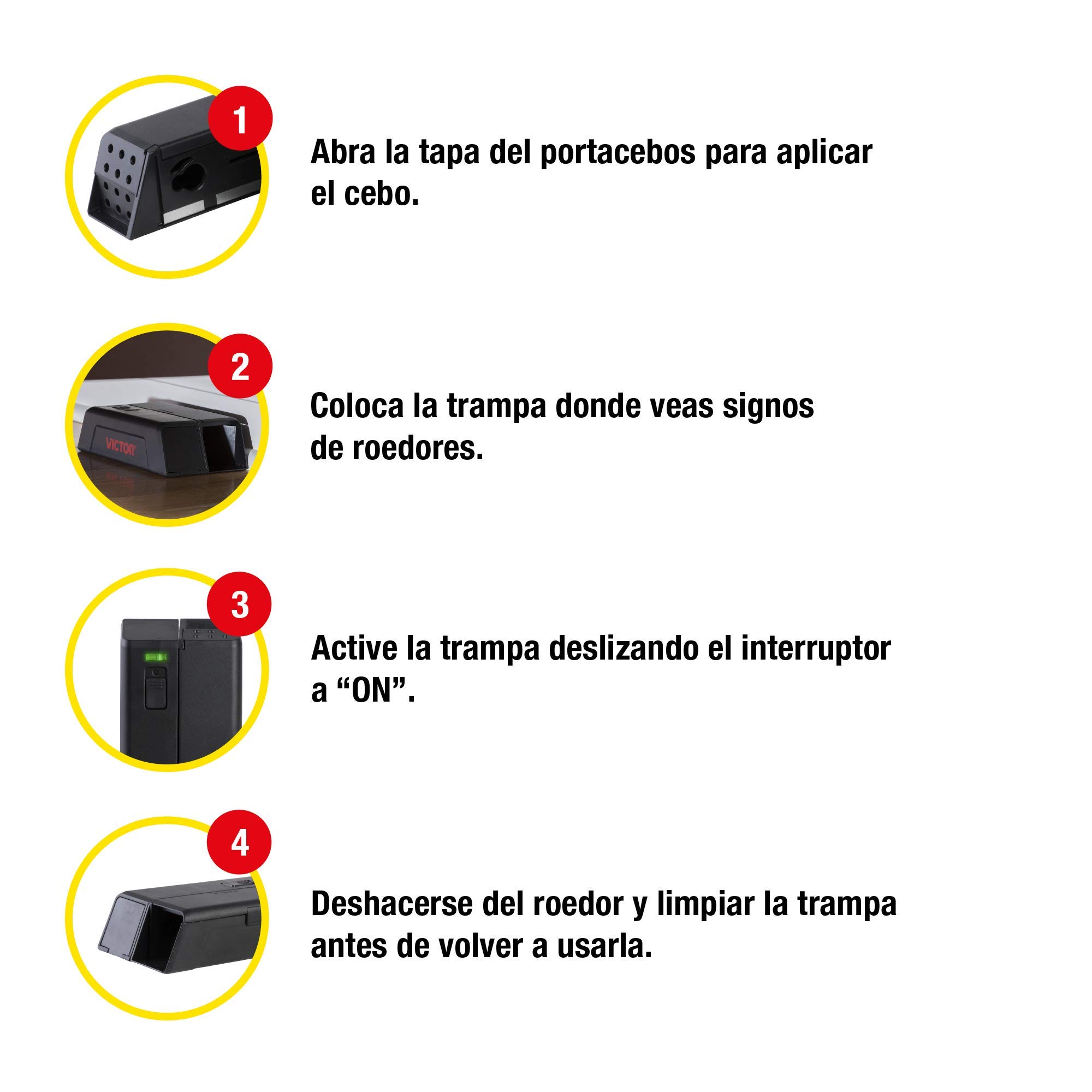 Protect Home Trappola Elettrica Topi, Efficace, Elimina con Una Scossa Fulminante Topi. Ideale per Ambienti Interni ed Esterni