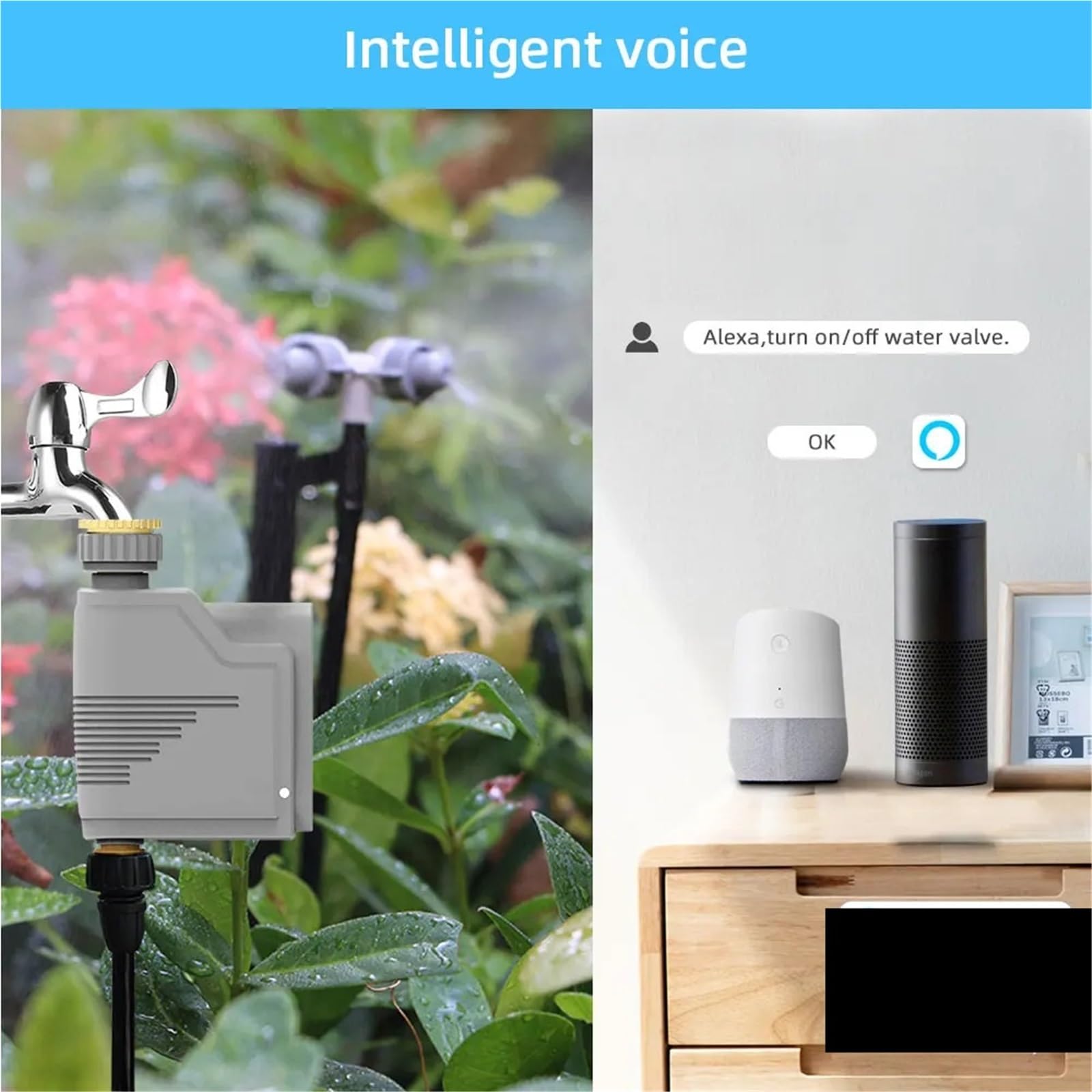 Rubinetto for tubo flessibile Controller timer for irrigazione Sprinkler di irrigazione da giardino intelligente Rilevatore di umidità del suolo