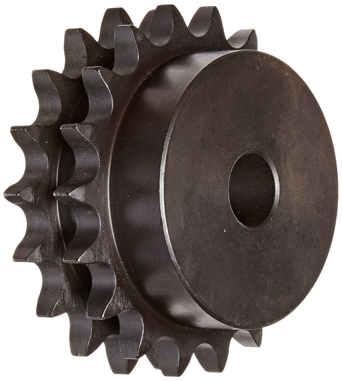 Martin Roller Chain Sprocket, Hardened Teeth, Reboreable, Type B Hub, Double Strand, 50 Chain Size, 0.625" Pitch, 18 Teeth, 0.75" Bore Dia., 3.919" OD, 2.9375" Hub Dia., 1.045" Width