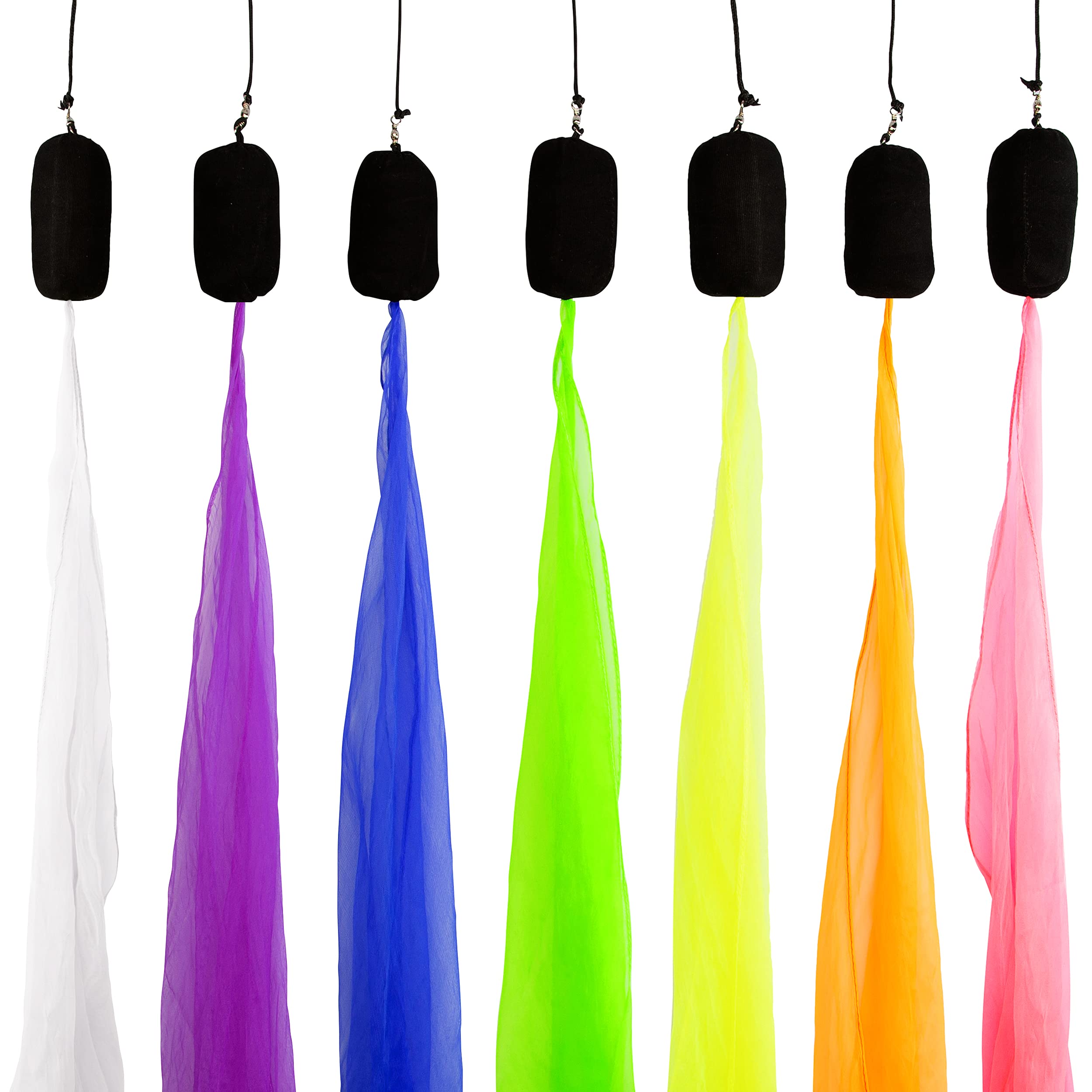 Diabolo Freizeitsport 40 cm, lampada UV pois arancione – Angel Wings Spinning pois Spiral, Soft diabolo per bambini – adatto per principianti e professionisti
