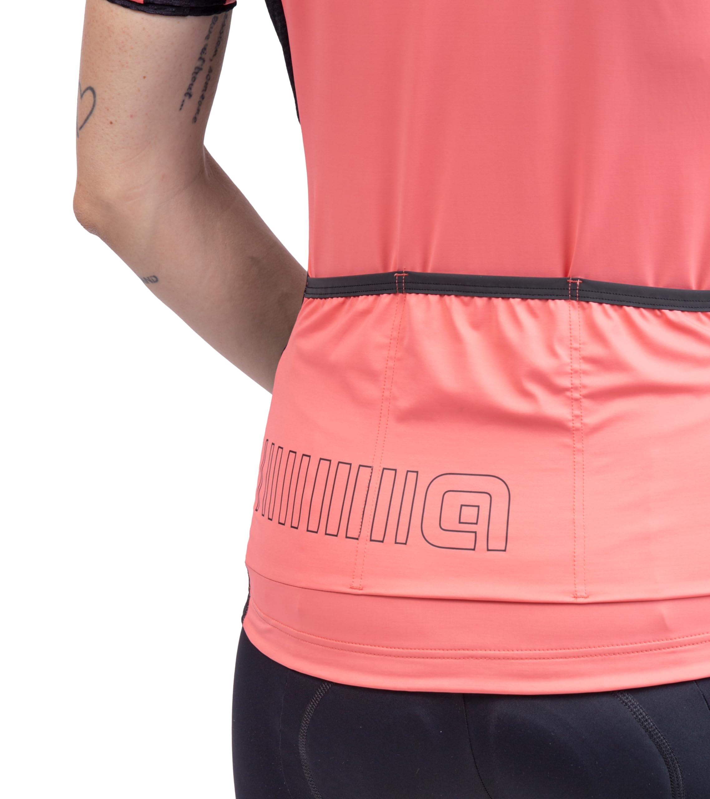 ALE' Damen Solid Color Block Kurzarm Jersey (1er Pack)