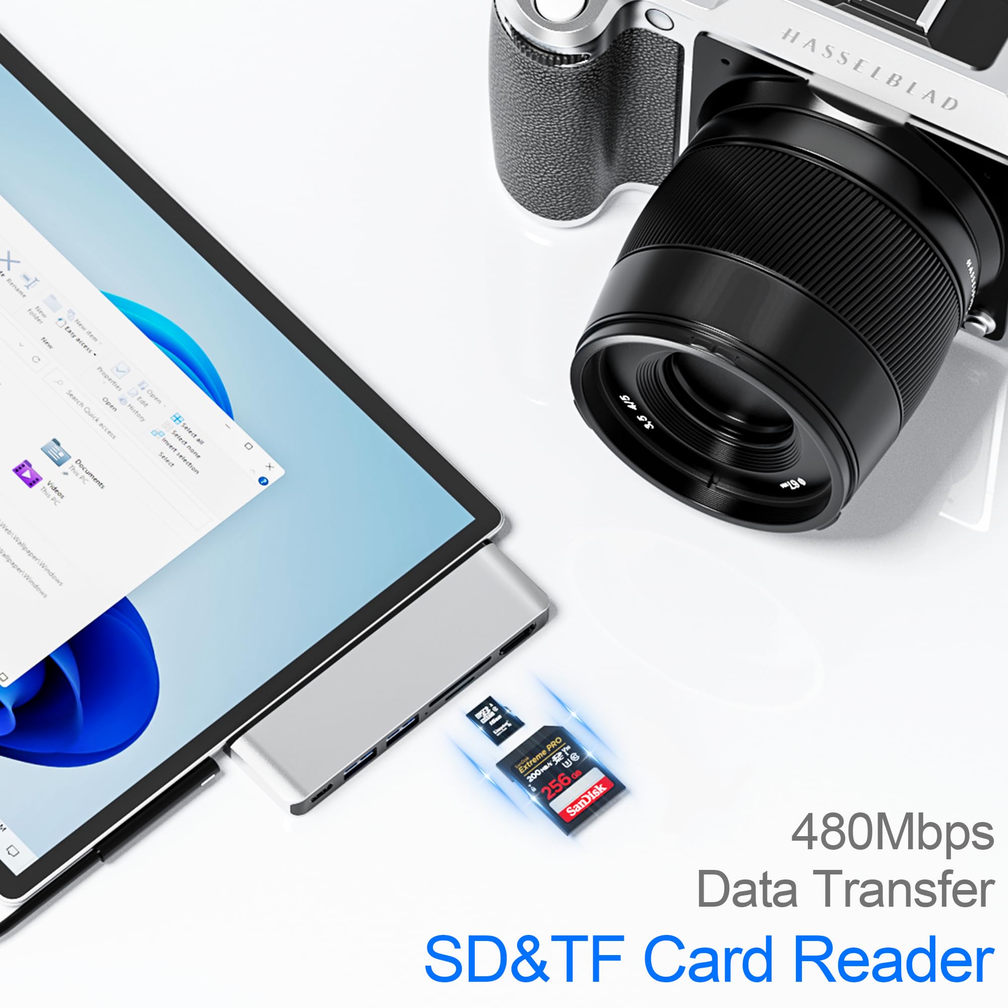 Amazon.co.jp: Surface Pro 7 ドッキングステーションハブ 6-in-2