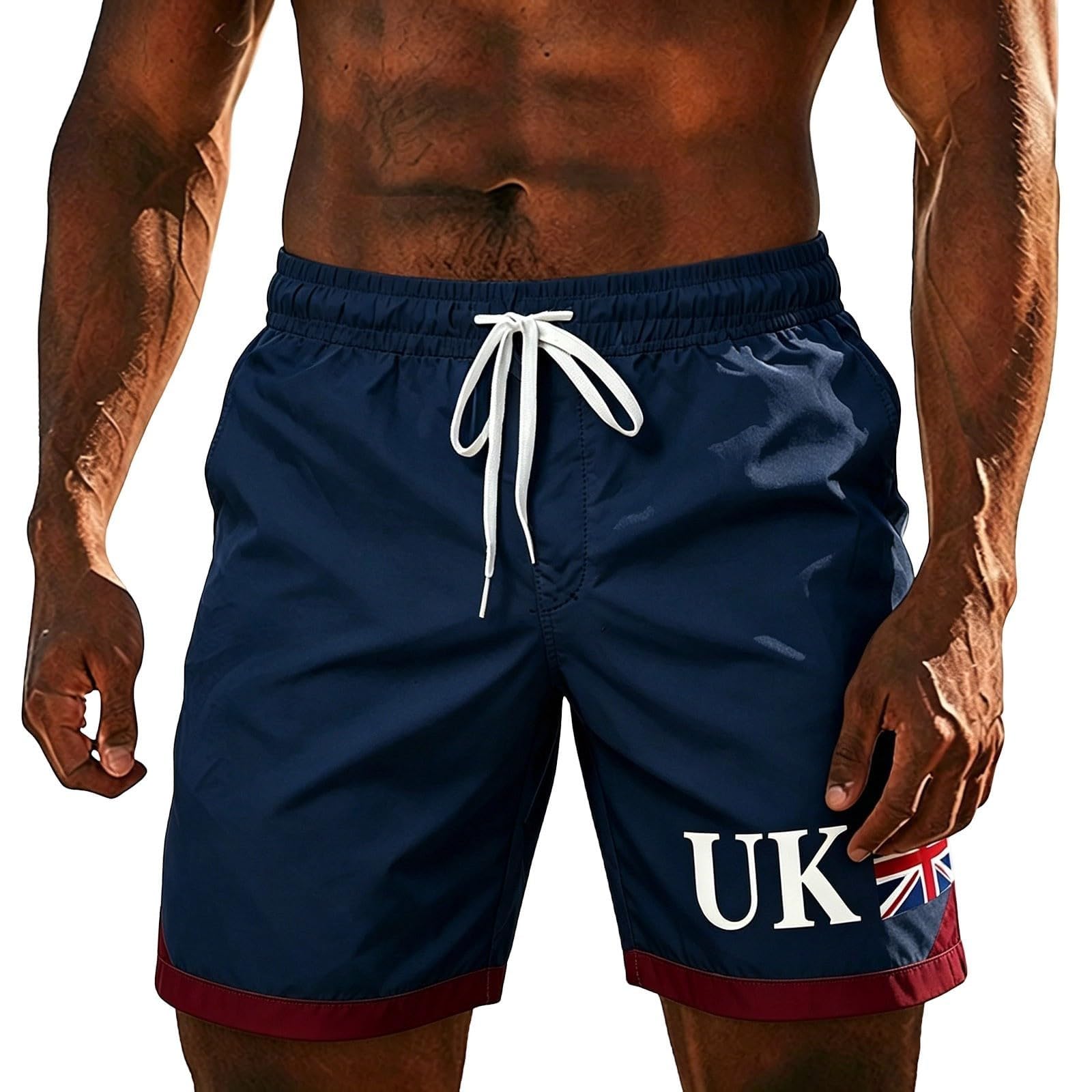 Pantalones cortos de entrenamiento transpirables estilo bañador para hombre 5