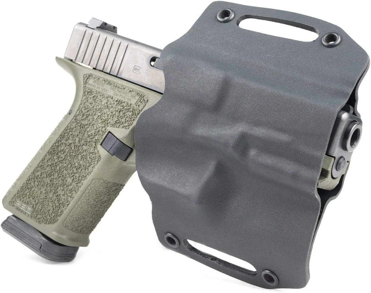 Slanted Flag IWB Hybrid Concealed Carry Holster (Left-Hand, for SIG P365 w/Lima Red Laser)