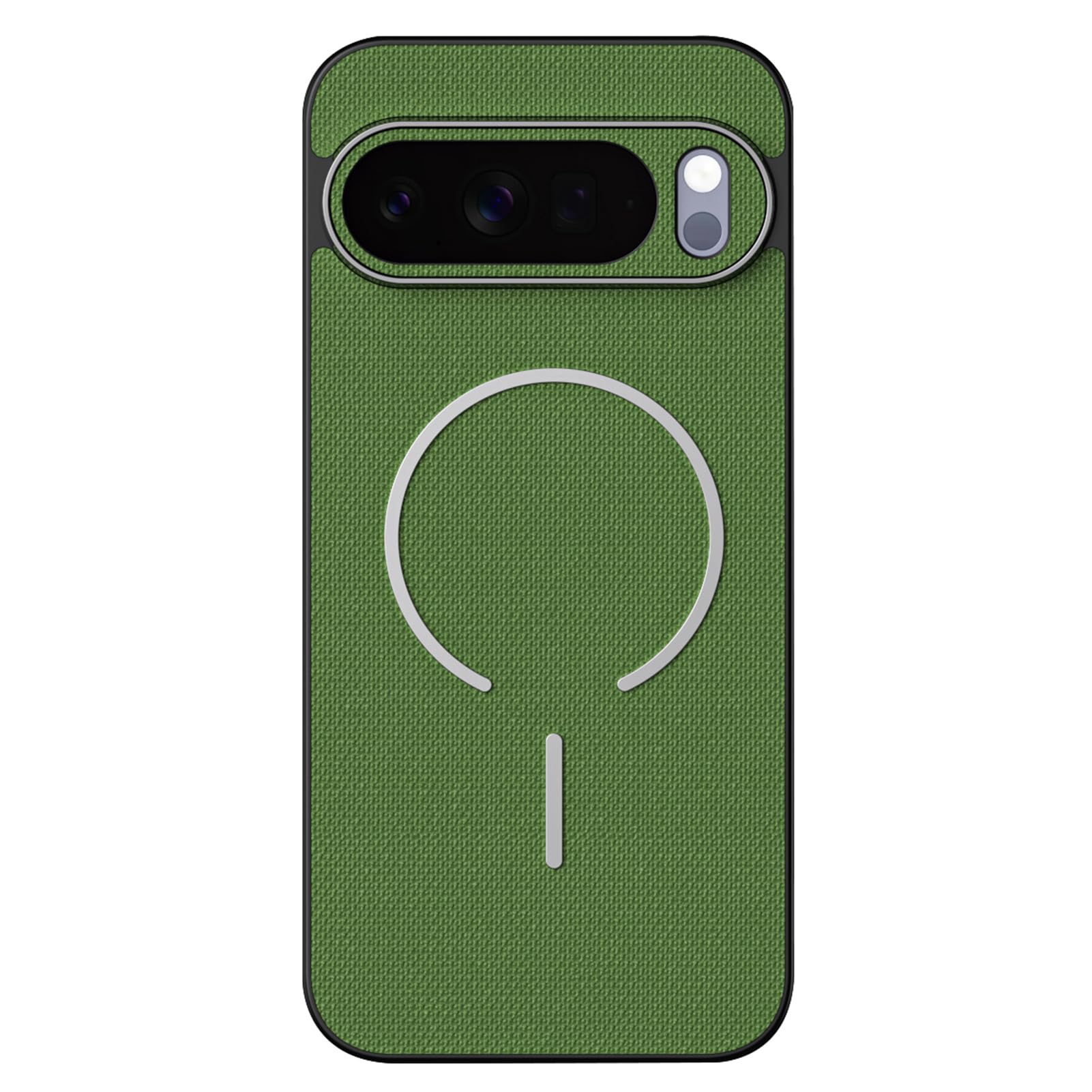 Cover Magnetica per Google Pixel 11ProXL/11 Pro/11, Pelle Elegante Ricarica Wireless Guscio Minimalista Protezione Anticaduta Copertura | ,Verde,11 Pro