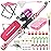 DaddyGoFish Kids Fishing Pole - Rod Reel Combo Tackle Box Starter Set - First Year Small Dock Gear Kit for Boys Girls Toddler Youth Age Beginner Little Children Junior Anglers (Pink, 5ft)
