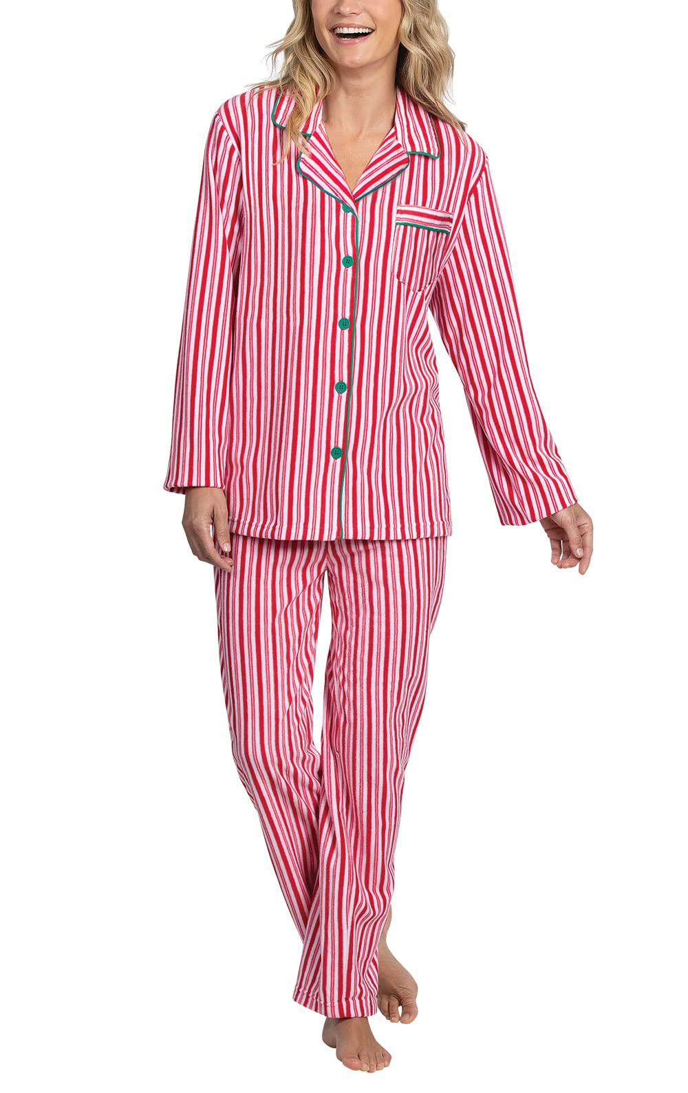 PajamaGramWomens Pajama Sets Fleece - Winter Fleece Pajamas Women