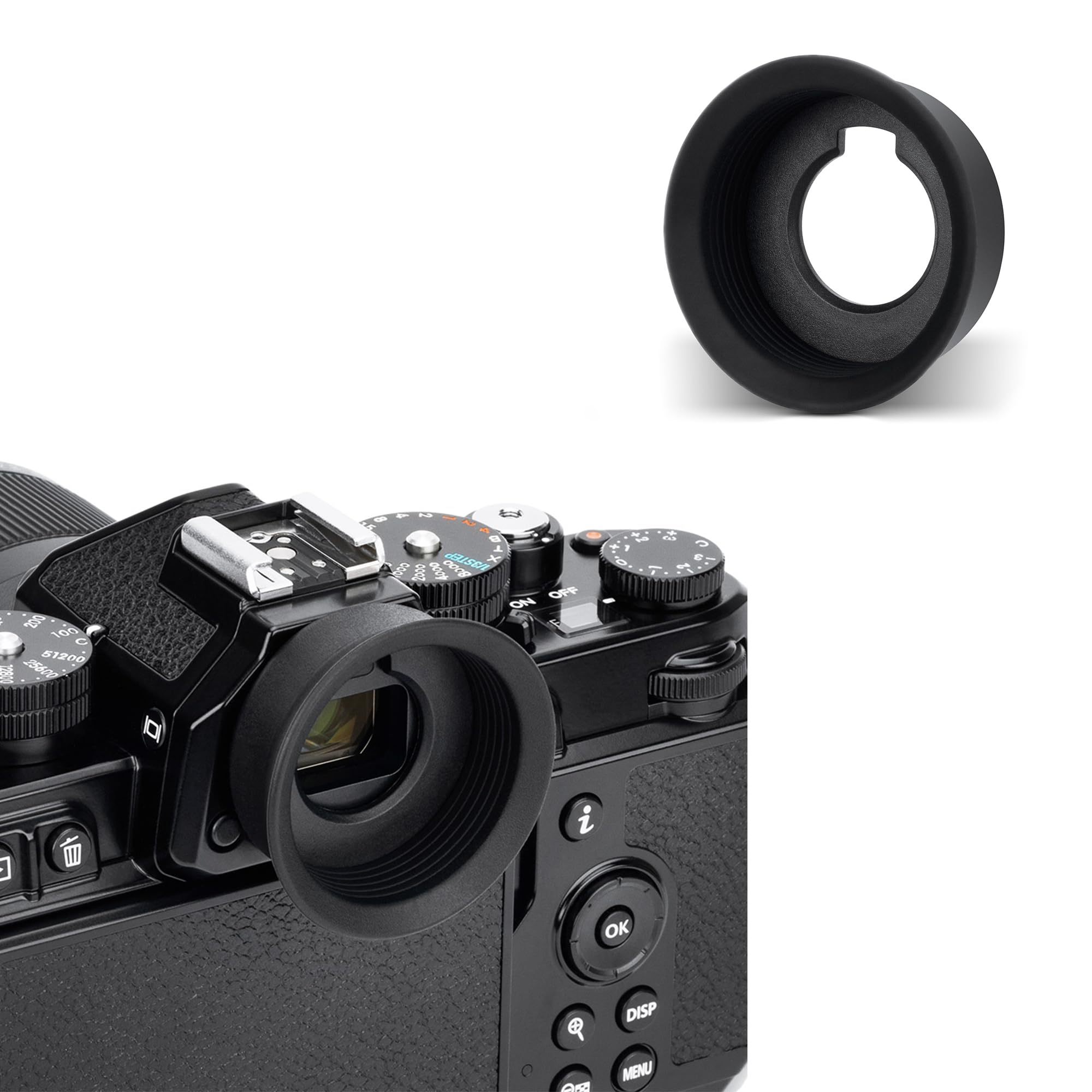 KIWIFOTOS DK33 Oeilleton Oculaire pour Nikon Z9 Z8 Appareil Photo, Protecteur de Viseur en Silicone Souple Remplace Nikon DK-33 Oculaire en Caoutchouc
