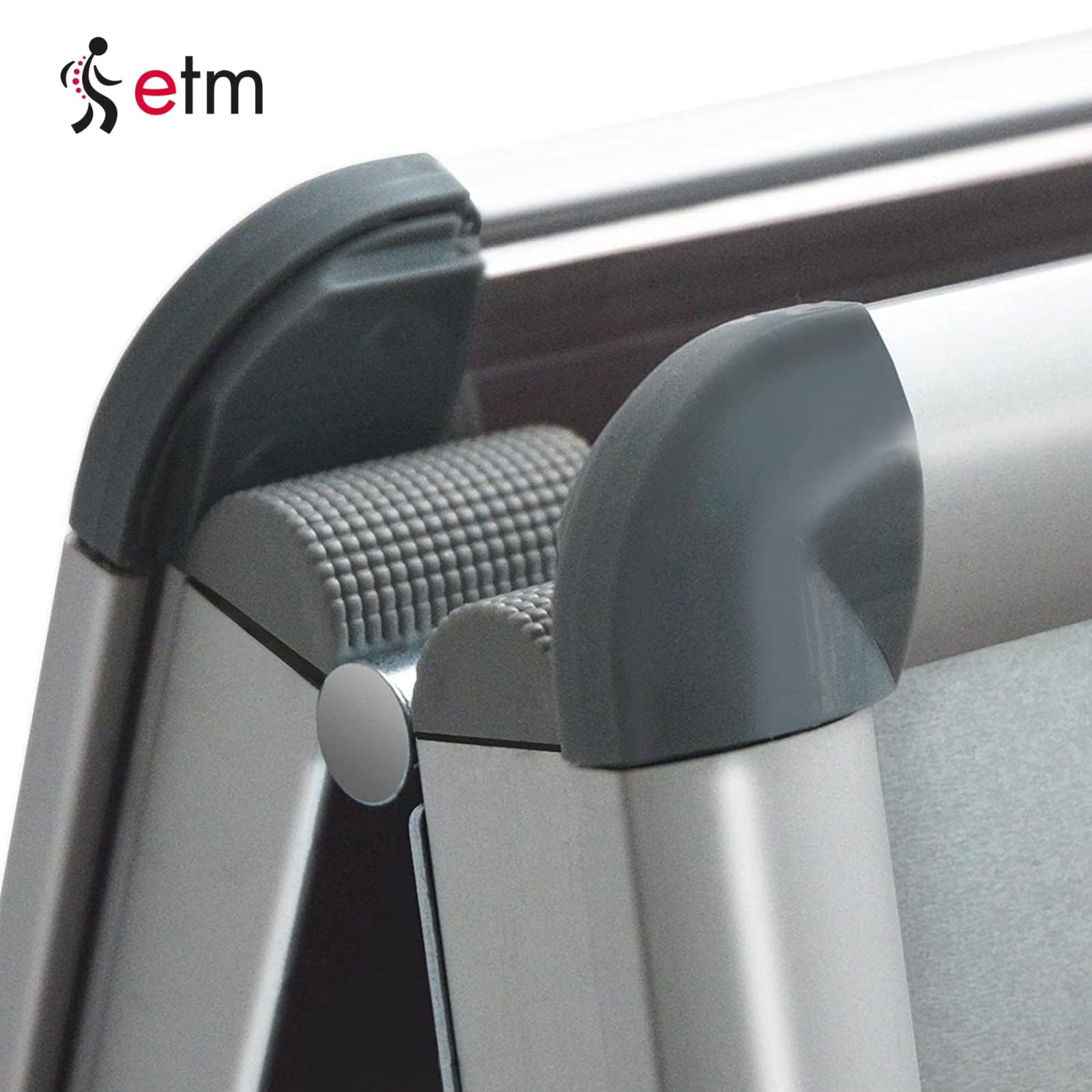 etm Kundenstopper DIN A2 - Big Sale für 2 Plakate mit Alu Rahmen 25mm - inklusive Schutzfolie - wetterfester Plakatständer - Gehwegaufsteller Werbetafel (DIN A2 - Silber, 59,4 x 42 cm)